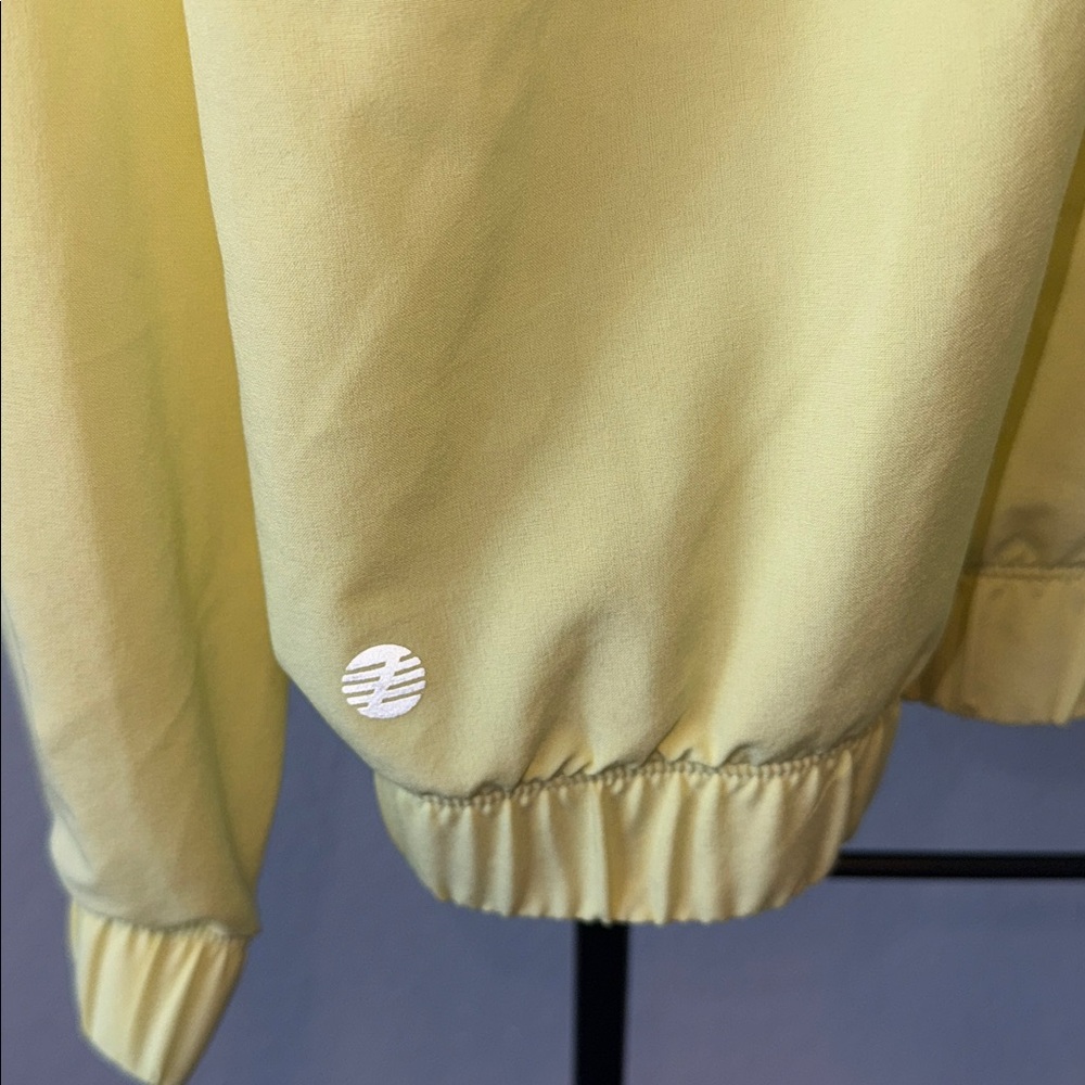 Zella Yellow Lightweight Hooded Zip Sweatshirt - Picture 6 of 6